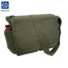 wholesale durable retro canvas two sided shoulder bag for men